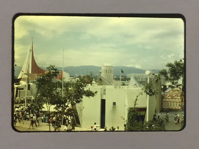 Feb 1971 35mm Slide EXPO 1970 Osaka Soviet Union USSR Pavilion Wide Angle Shot