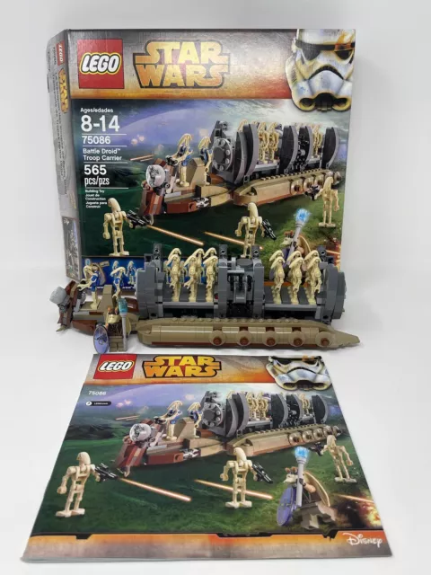 LEGO 75086 Star Wars Battle Droid Troop Carrier Complete w/Minifigs & Manual/Box