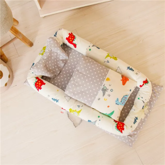 Newborn Baby Cartoon Animal Cotton Portable Removable Washable Travel Bed New SD