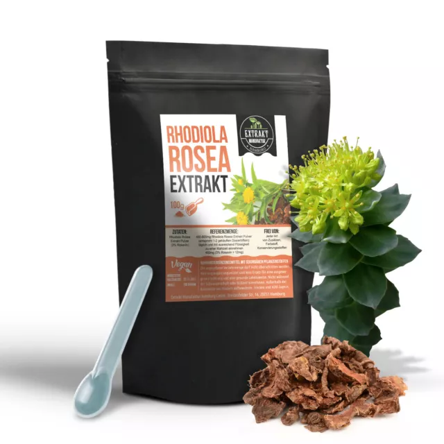 Rhodiola Rosea EXTRAKT | 100g PULVER | Rosenwurz | Rosenwurzpulver - naturrein