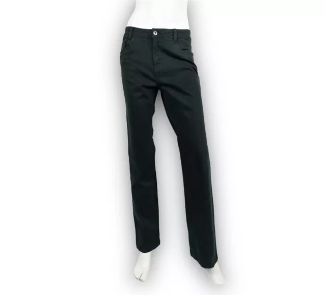 Pantaloni donna ragazza nero jeans stretch OUTLET -65%