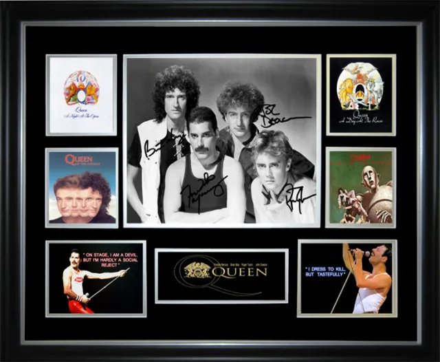 Queen Signed Framed Memorabilia