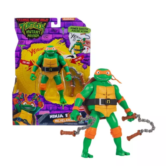 TORTUES NINJA - FIGURINE DELUXE 15 CM AVEC FONCTION ELECTRONIQUE  MICHELANGELO