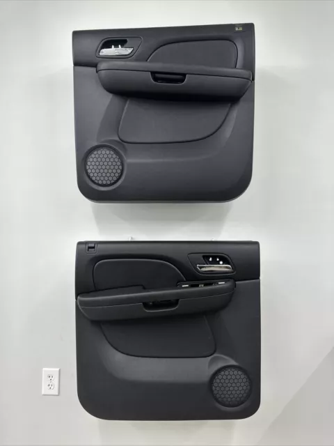 2007-2010 Chevy Avalanche Suburban GMC Yukon Set Of Rear Door Panels OEM Black