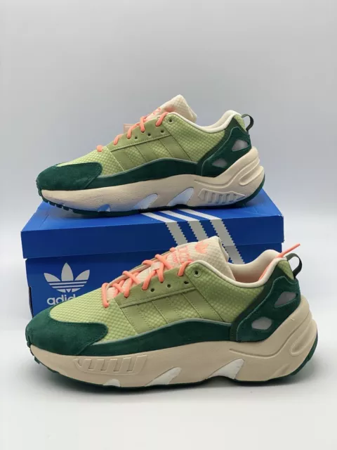 Adidas Originals ZX 22 Boost Hommes Vert/Beige / Orange Taille 43 1/3