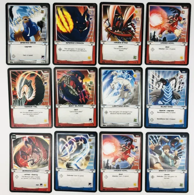 2012 Topps Monsuno Trading Card - lot of 12 cards