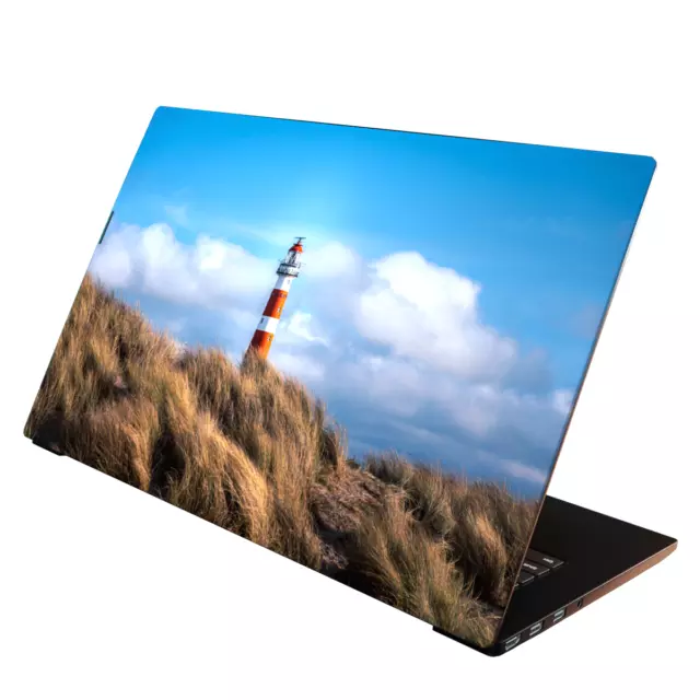 Laptop Folie  Aufkleber Schutzfolie für Notebook Skin uni. Leuchtturm 13-17 Zoll