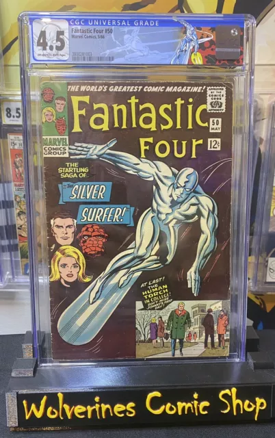 FANTASTIC FOUR #50 CGC 4.5 Silver Surfer vs. Galactus 1st App Wyatt Wingfoot