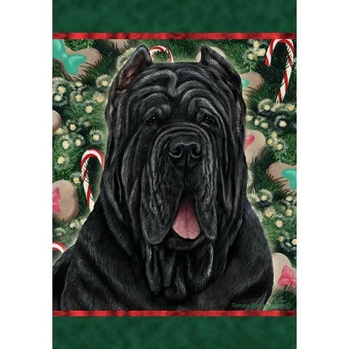 Christmas Holiday Garden Flag - Neapolitan Mastiff 144711