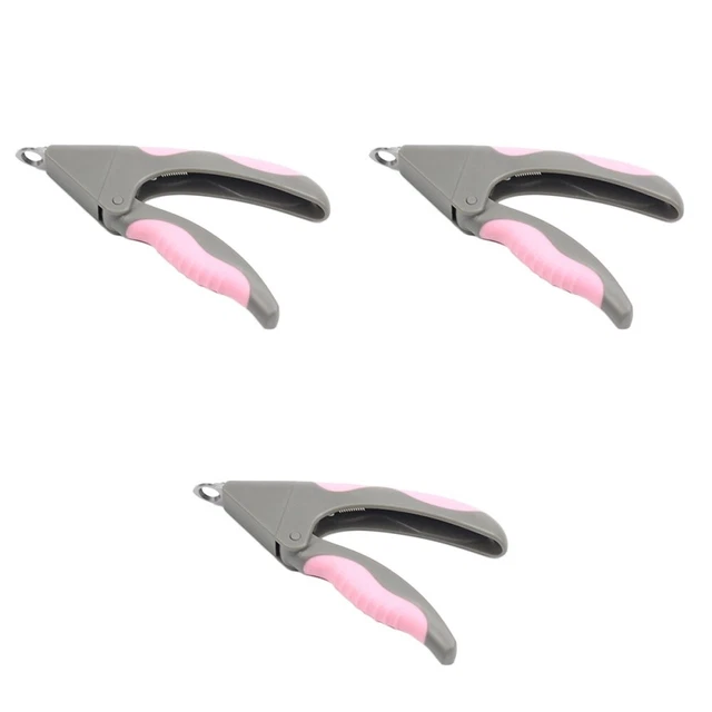 3pcs testa rotonda Pet Pet in acciaio inox Clippers per unghie in acciaio inox