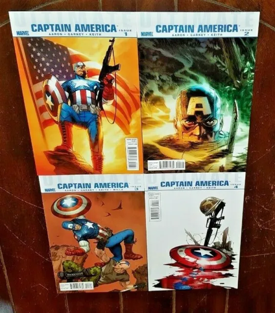 Ultimate Captain America #1 thru #4, (Marvel, 2011): Free Shipping!