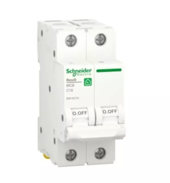 Interruttore magnetotermico Schneider Electric Resi9 2P 16A 4500A curva C - R9F3