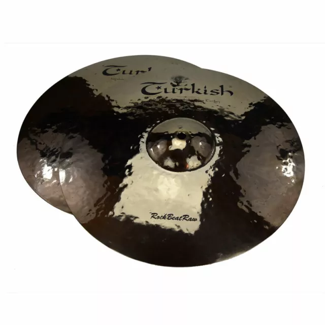 TURKISH CYMBALS cymbale 14" Rock Beat Raw HiHat Hi-Hat 1211/1397g