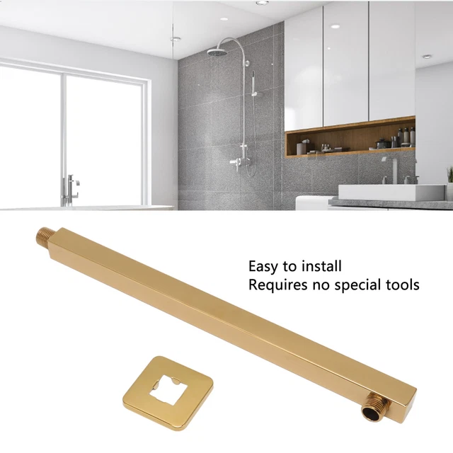Ceiling Shower Arm Gold Easy Install Wall Mounted Shower Arm For Bathroom