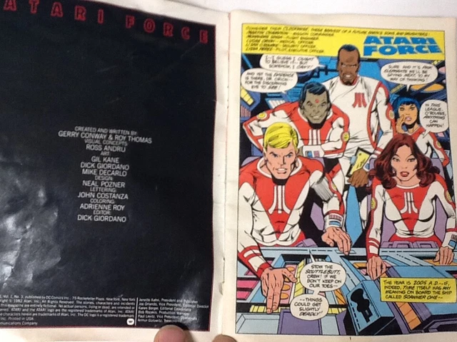 1982 Atari Force Vol 1 Number 3 DC Comics with extras 4