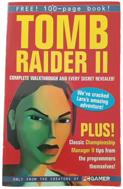 Tomb Raider 2 Walkthrough Guide Book PC Gamer Lara Croft Etc.