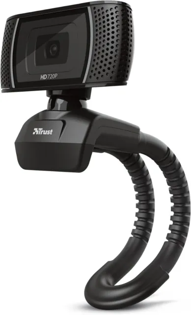 Trust Trino HD Webcam Mikrofon 1280 x 720 30 FPS PC Kamera Flexibler Ständer
