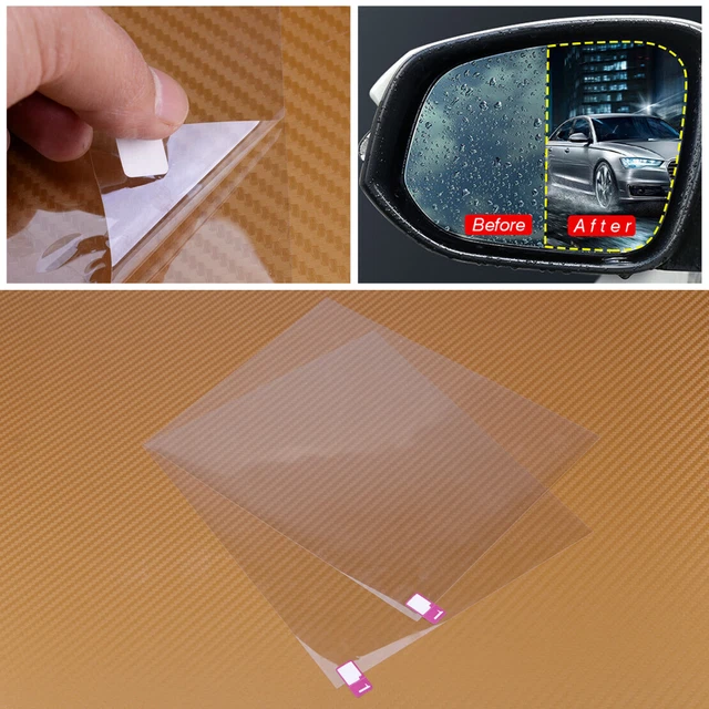 Car Anti Fog Water Mist Rainproof Clear Rear View Mirror Window Protective Film