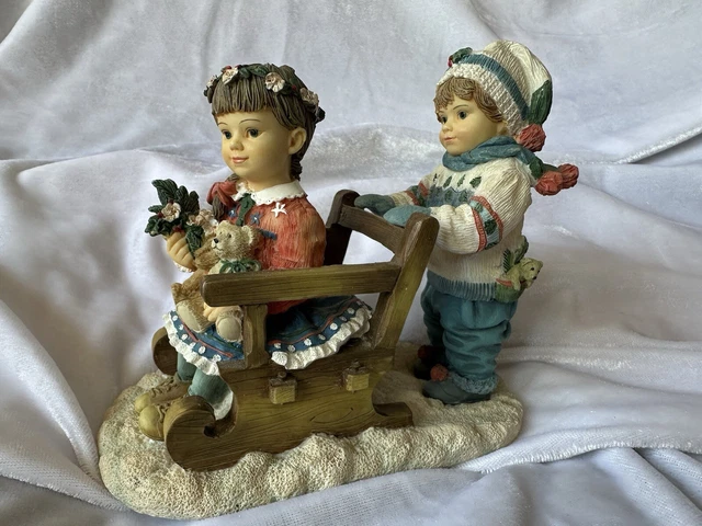 THE LEONARDO COLLECTION Teddies Sleigh Ride By christine haworth 