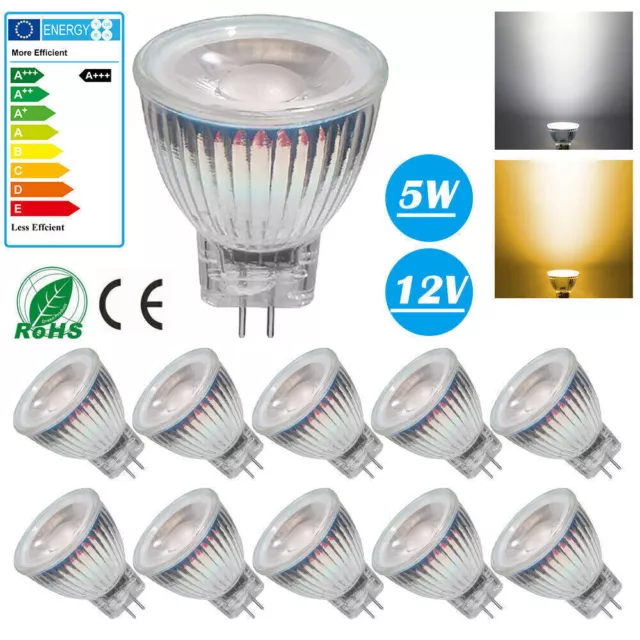 AC/DC12V MR11 LED Strahler Glühbirnen Leuchtmittel 5W Birne Glühbirne Lampe Neu