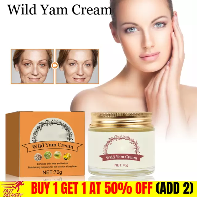 Natural Wild Yam Cream 70g Essential Menopause support Relief Wild Yam Cream UK