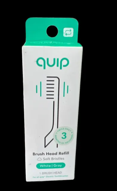 Cepillo de dientes eléctrico quip relleno de cabezal de cepillo, cerdas suaves, artículo nuevo sellado