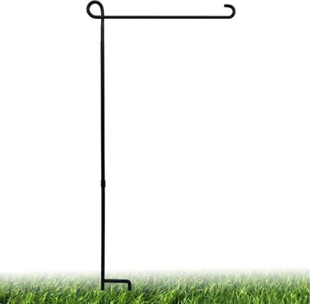 PHITRIC Garden Flag Holder Stand, Premium Powder-Coated Yard Flag Pole, Weather-