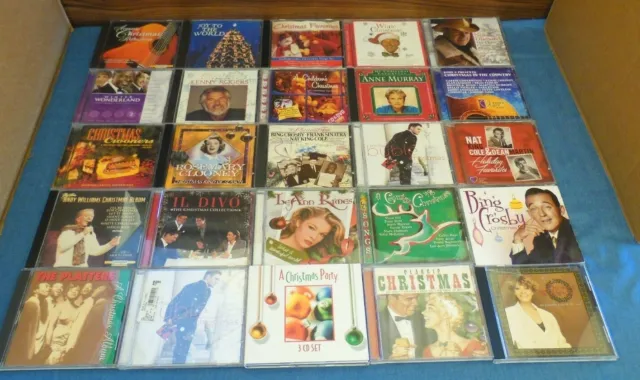 27 Christmas Music CD LOT Winter Holiday Neil Diamond Bing Crosby Kenny Rogers