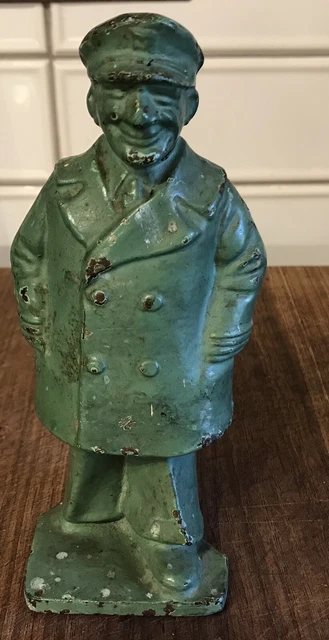 Cast Iron Old Salt Fisherman Figurine