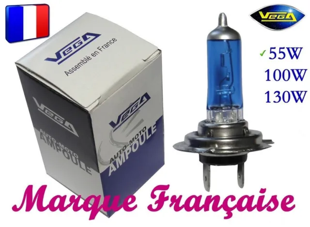 10 Ampoules Xenon Vega® "Day Light" 5000K Marque Francaise H1 55W Auto Moto