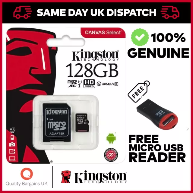 Original Kingston 16GB 32GB 64GB 128GB Micro SD Speicherkarte Klasse 10 SDHC SDXC TF 3