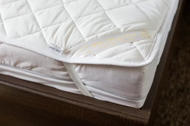 Merino Wool Mattress Topper Pad COMFORT  DOUBLE KING SIZE Underblanket Bed Sheet