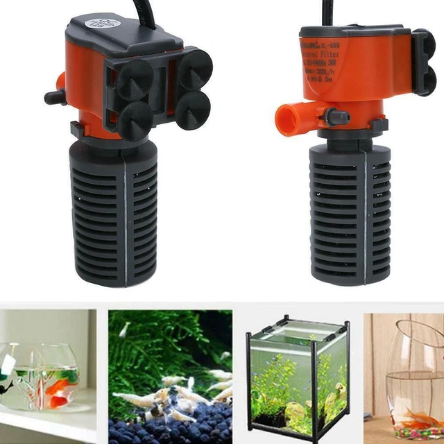 AQUARIUM INTERNAL SUBMERSIBLE Fish Tank Spray Bar Filtration Pump 3 in1