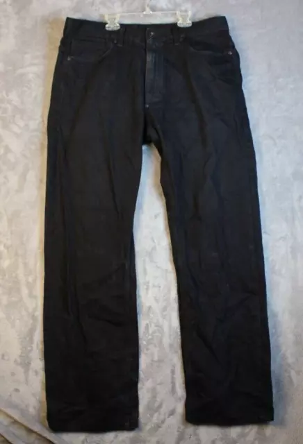 SEAN JOHN Jeans Hamilton Black Cotton Pocket Detail Relaxed Size 36 x 34