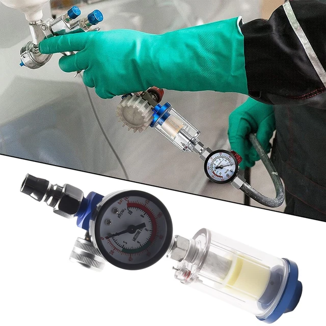 Séparateur Eau Et Huile Pour Pistolet à Peinture Pneumatique - Filtre Régulateur D'Air Avec Manomètre