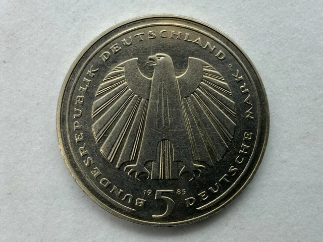 Münze 5 Dm 1985 150 Jahre Eisenbahn Zustand Wie Auf Den Fotos Zu Sehen