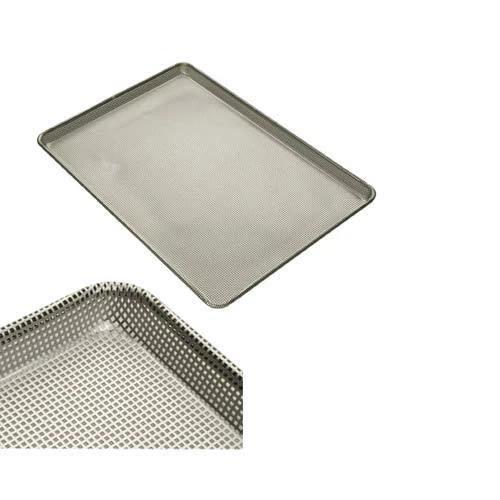 Aluminum Sheet Pan - Half Size, Fully Perforated, 16 Gauge, Heavy Duty Glazed