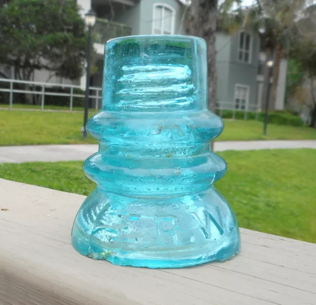 Scarce Light Aqua Cd 135.5 Erw Glass Insulator