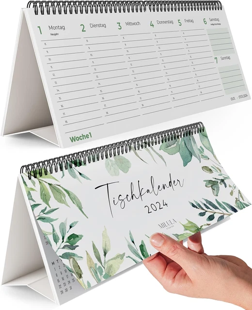 TISCHKALENDER 2024, WOCHENPLANER 2024 Für Mehr Organisation Und Produktivität, W EUR 15,99 