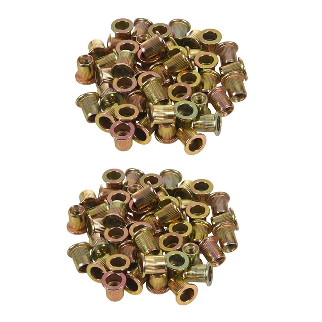 M6X12 mm filettatura testa piatta rivetto dadi inserto dadi fissaggio elemento A6Q6
