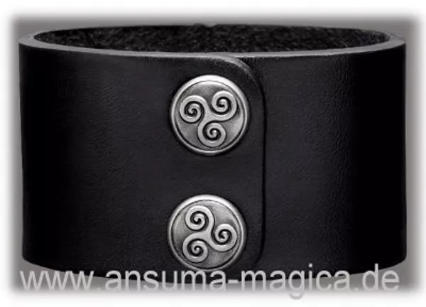 MEGABREITES LEDERARMBAND 48mm Leder Armband leather MITTELALTER Larp Gothic  NEU