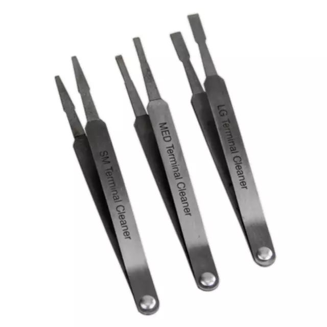 Car Terminal Cleaner Kit Spade Pin Connectors Blade Type Tweezers Cleaning Tool