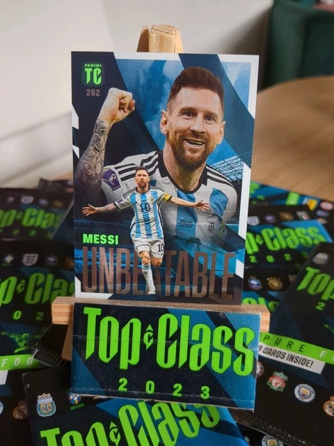 Sticker Lionel Messi PSG Paris N°229 Panini Top Class 2022 - Occasion Défaut