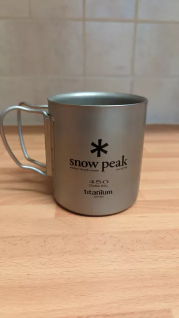 Snow Peak Double Wall mug cup 450 Titanium Hardly used