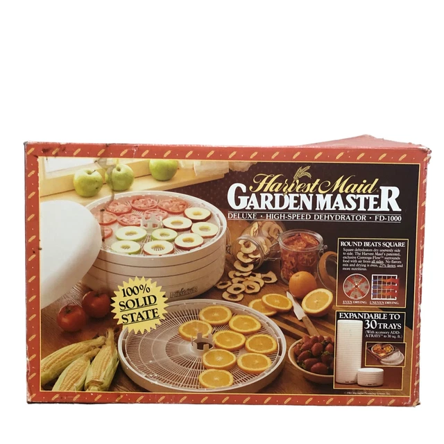 HARVEST MAID PRESERVER FD1000 Food Dehydrator In Original Box 54.95