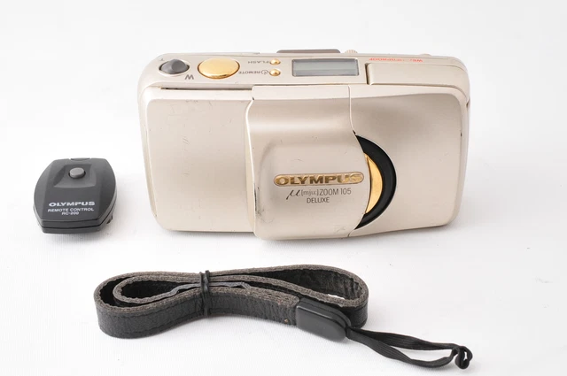 [All Works!! Near MINT] Olympus μ mju Zoom 105 Deluxe 35mm Camera From JAPAN