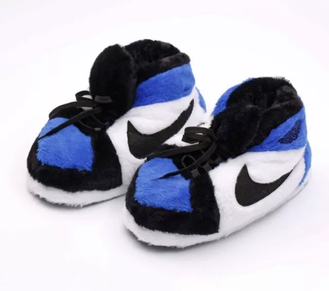 New Nike Dunk Nike Air Jordan  slippers Bigger Kids Age 10-12 Puffy Comfy Fluffy