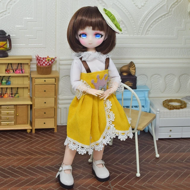 1/6 Girls BJD Doll SD Dolls 30cm Movable Jointed Body with All Clothes Outfits
