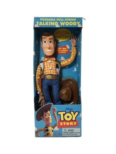 DISNEY TOY STORY Repositionnable Ficelle Parlant Woody Figure avec Boite  Vintage EUR 339,44 - PicClick FR