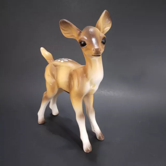 Spotted Baby Deer Doe Fawn Wisconsin Souvenir Figurine, Bisque Porcelain Japan